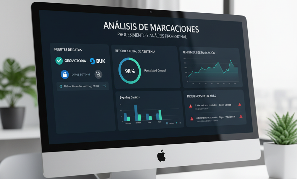 Ejemplo de reporte de análisis de marcaciones